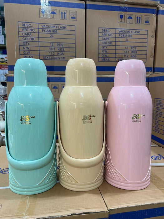 Pastel Vacuum Flask Set – 3L Capacity 1pc