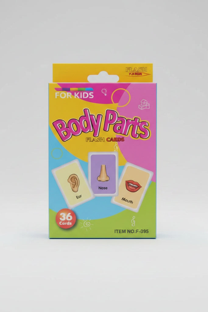 Body Parts Flash Cards for Kids