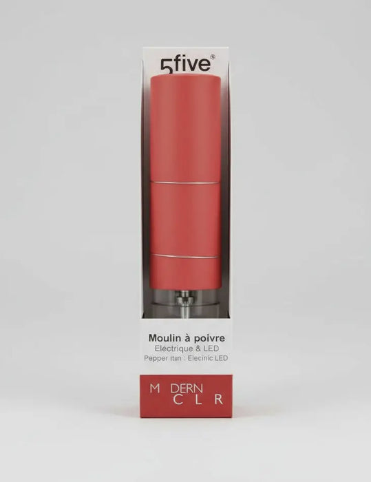 5five Electric Pepper Mill with LED Light – Adjustable Stainless Steel Grinder Murukali.com