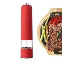 5five Electric Pepper Mill with LED Light – Adjustable Stainless Steel Grinder Murukali.com