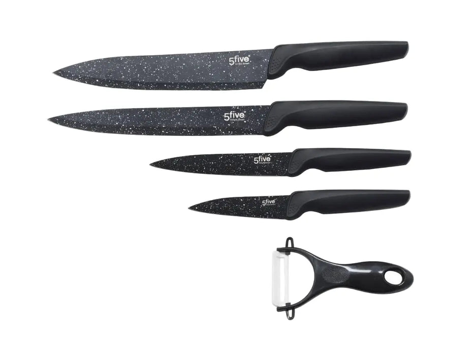 5five Simply Smart Kitchen Knife & Peeler Set 5pcs