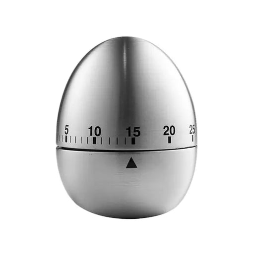 5five Stainless Steel Kitchen Timer – Egg-Shaped Mechanical Timer Murukali.com