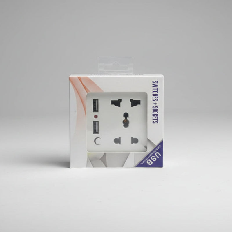 Wall Socket with USB Ports