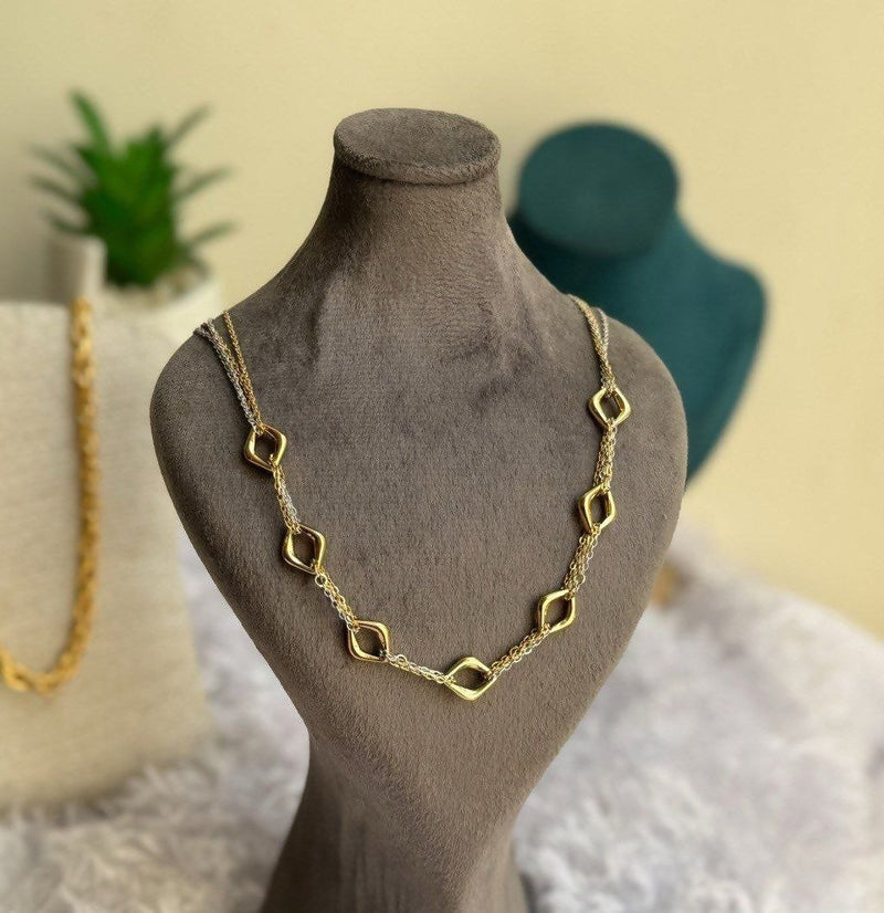 Two-Tone Stainless Steel Necklace 50gm
