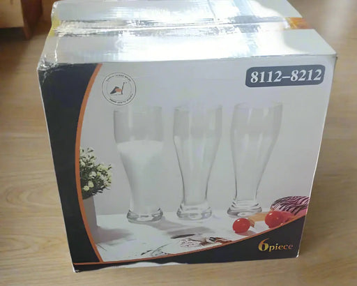 6-Piece Pilsner Glass Set  Model number 8112-8212 Murukali.com