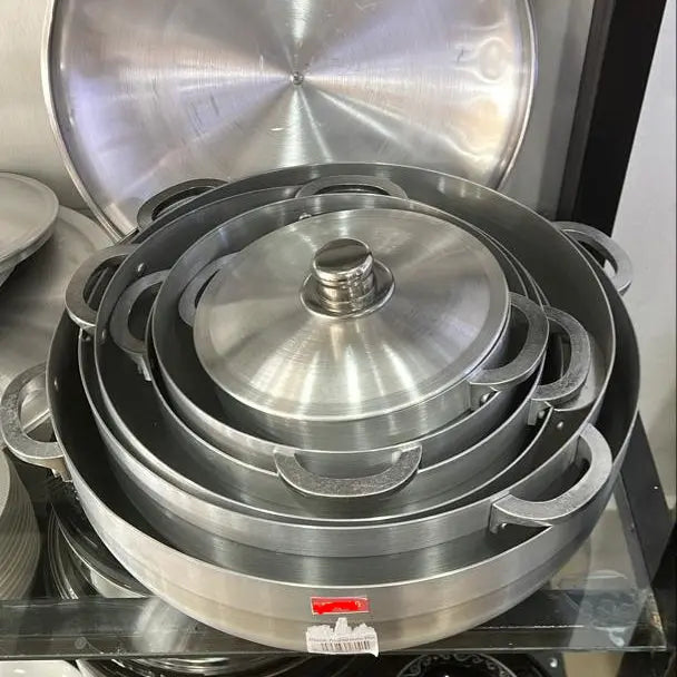 6-Piece Set of Polished Aluminum Cookware Murukali.com