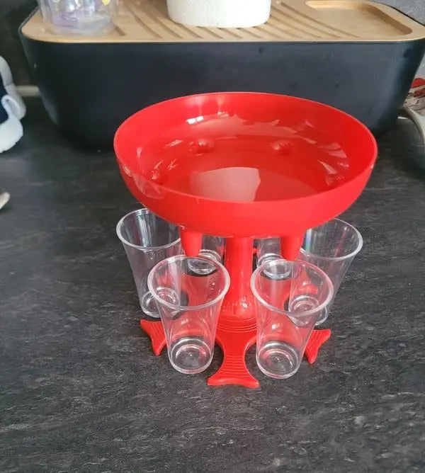 6-Shot Glass Dispenser & Holder – Quick & Organized Serving Murukali.com
