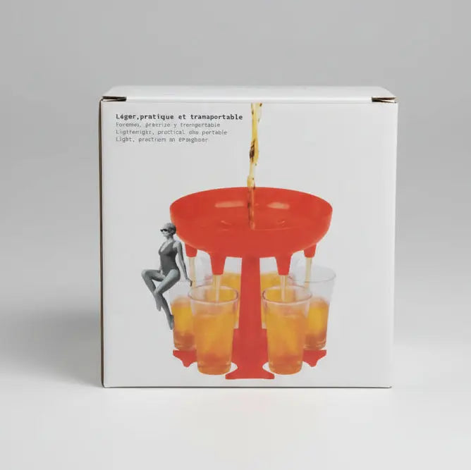 6-Shot Glass Dispenser & Holder – Quick & Organized Serving Murukali.com