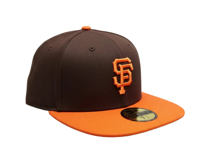 New York Mets braune und orangefarbene Snapback-Cap