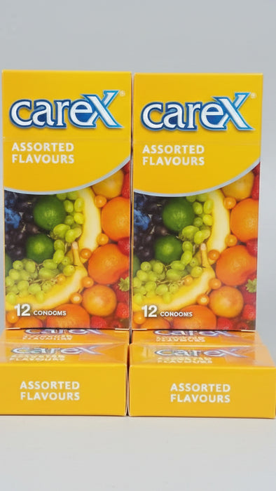 Condoms Carex Assorted Flavours 12 pieces