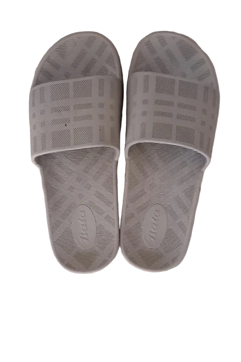 Bata Unisex Classic Hausschuhe/Sandalen mit Karomuster (Grau)