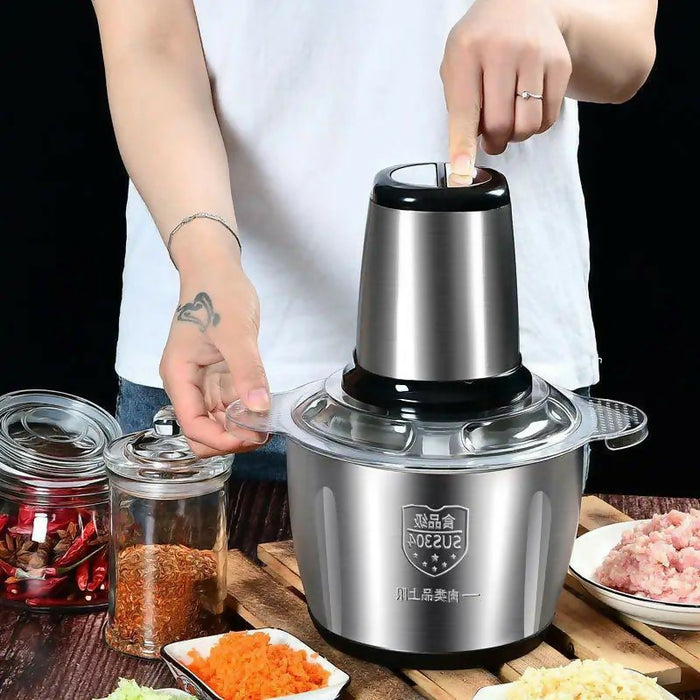 Stainless Steel Electric Food Chopper / Meat Grinder / Vegetable Processor