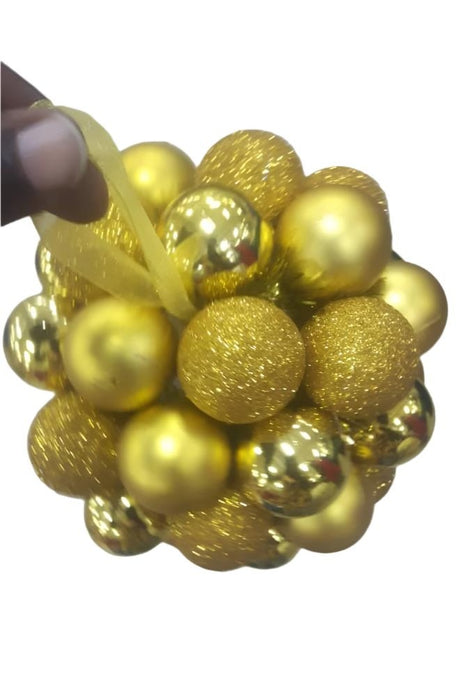 Christmas Gold Plastic Ornaments