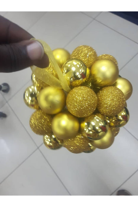 Christmas Gold Plastic Ornaments