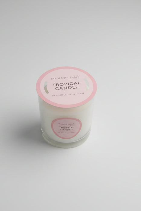Tropical Fragrant Candle (Lily, Citrus Zest & Melon)