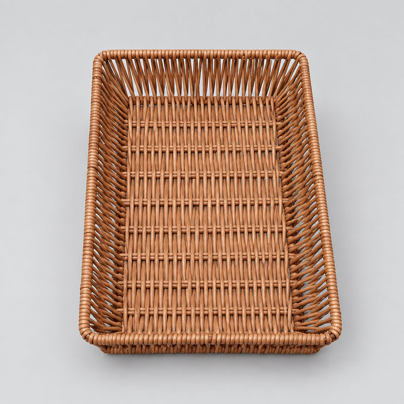 Rectangular Woven Wicker Basket