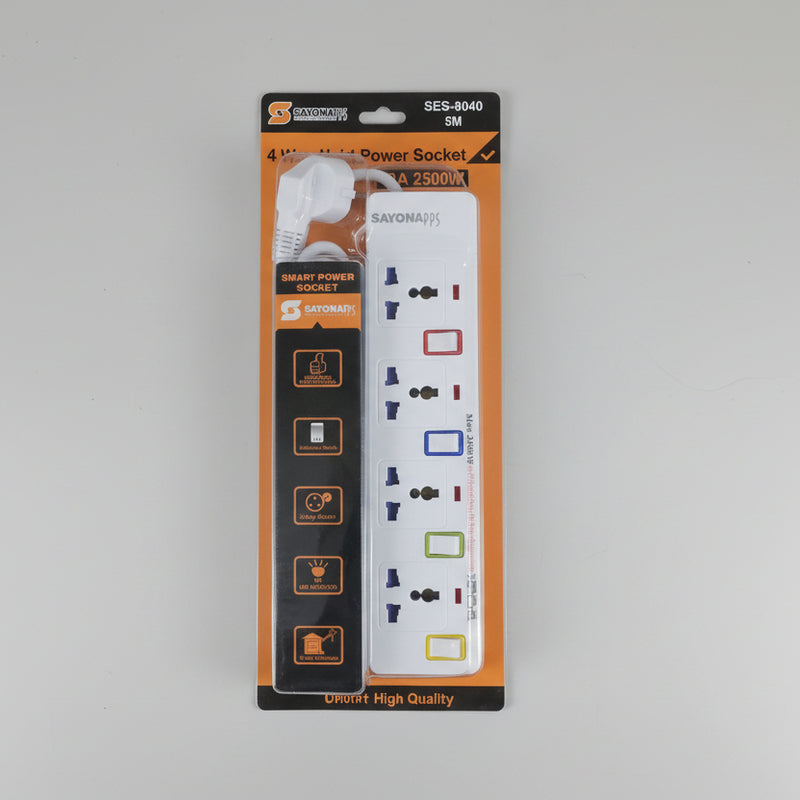 Sayona 4-Way Multi Power Socket (Model SES-8040)