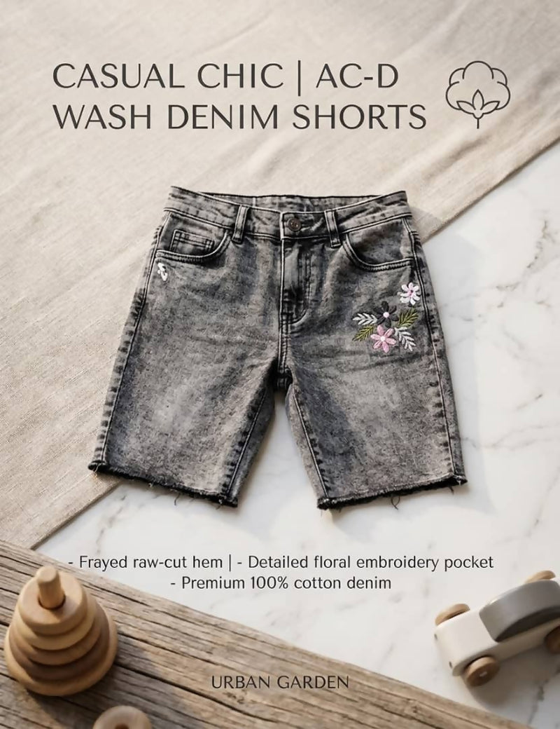 Girls cotton jeans shorts