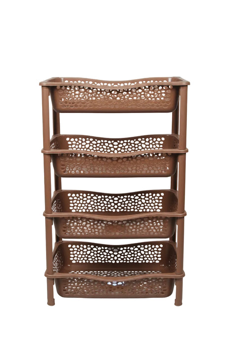 Etagel 4-Tier Plastic Storage Organizer Rack