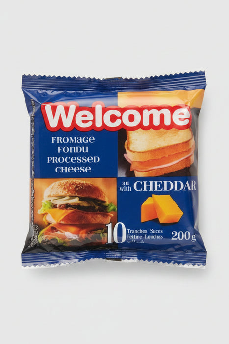 Welcome Cheese Slices with Cheddar (10 Slices, 200g)