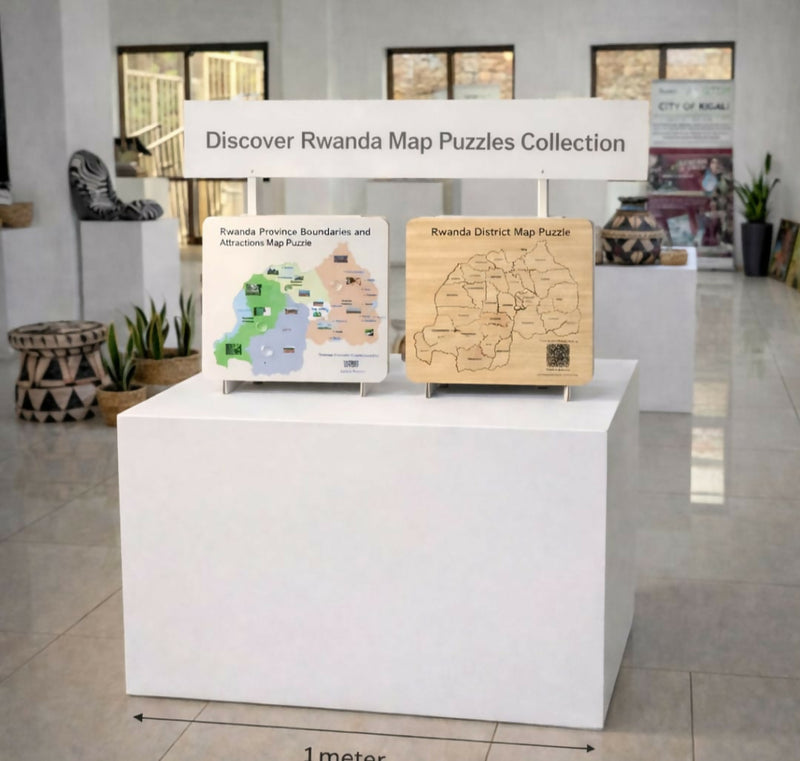 Rwanda Province Boundaries and Attractions Map Puzzle