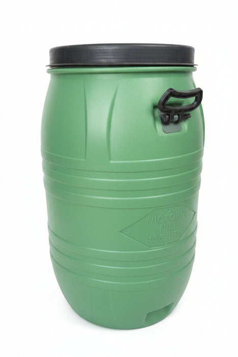 Victoria Nile 135L Heavy-Duty Plastic Water Storage Drum