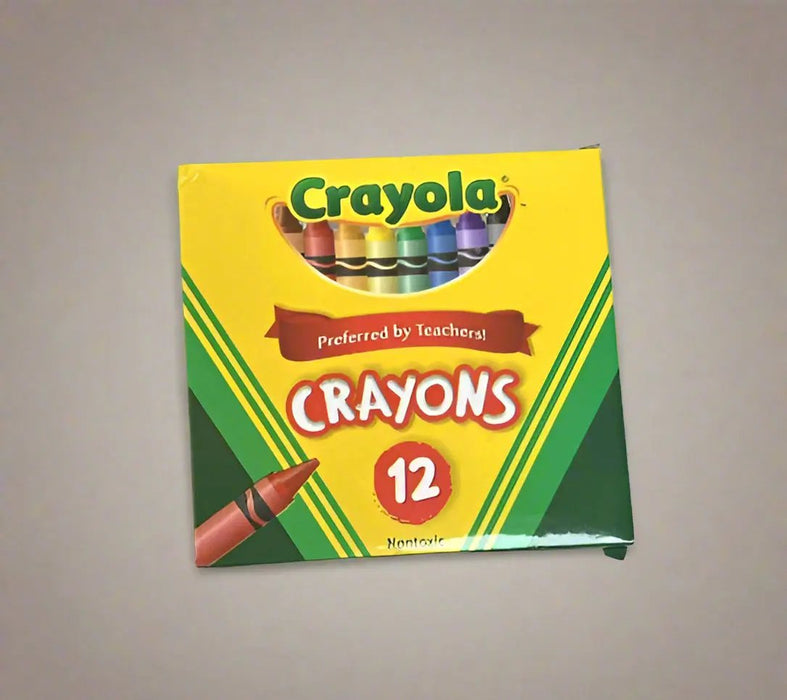 A Box of Crayola Crayons 12 Count Nontoxic Murukali.com