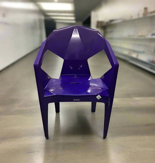 ADIX Purple Plastic Chair Murukali.com