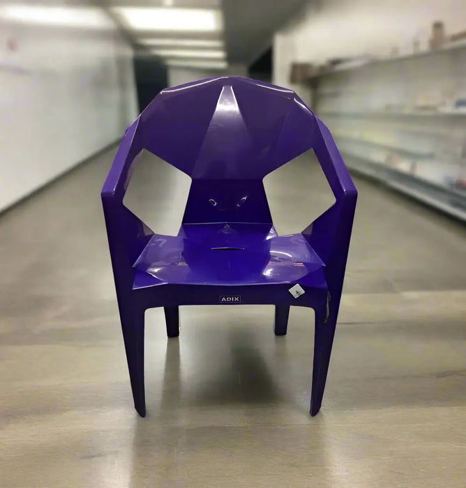 ADIX Purple Plastic Chair Murukali.com