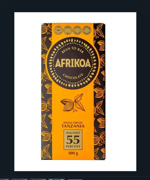 AFRIKOA Chocolate – 55% Semi-Sweet 100g Murukali.com