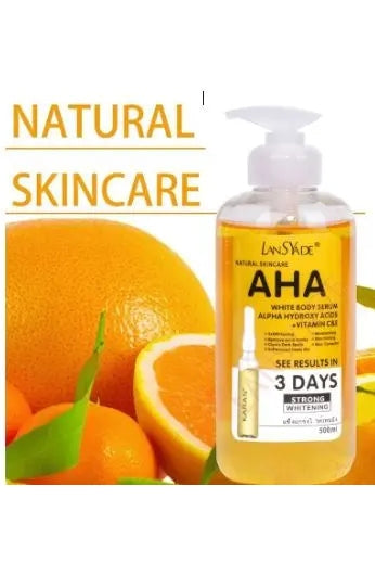 AHA 3days strong whitening body serum LansYade 500ml murukali.com