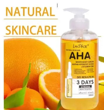AHA 3days strong whitening body serum LansYade 500ml murukali.com