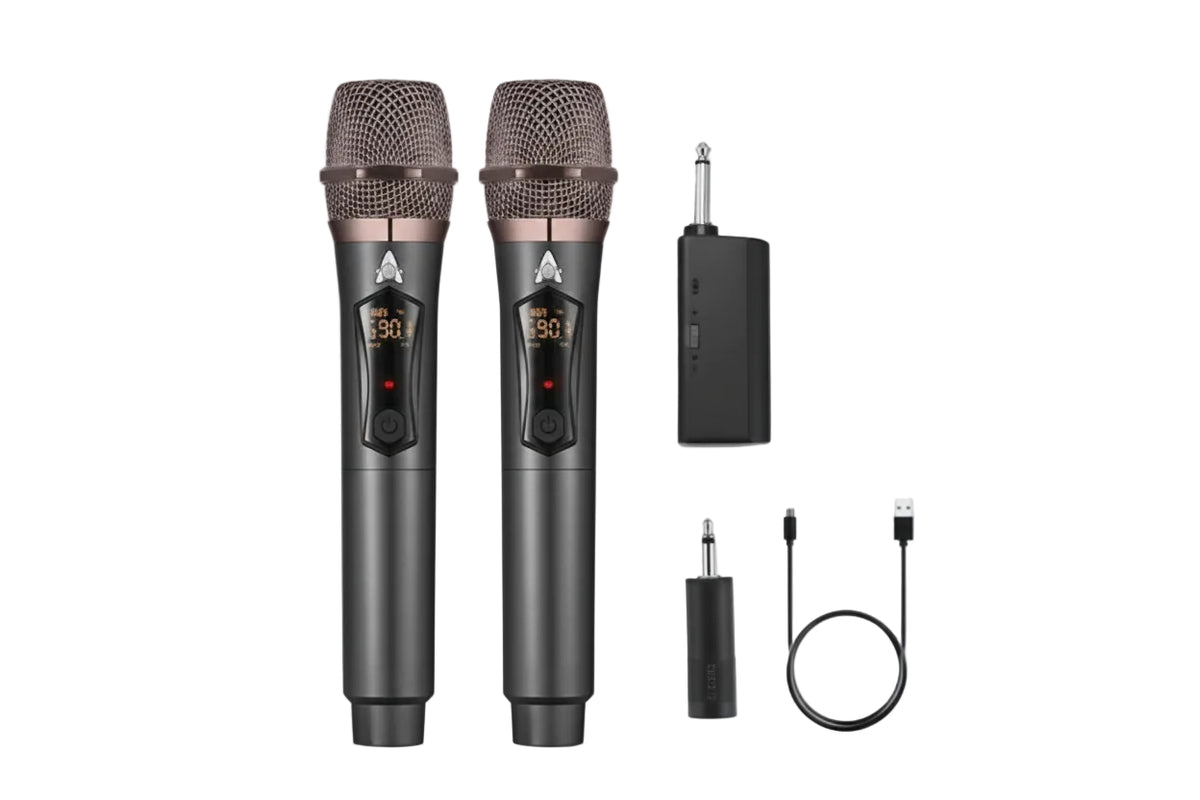 ALPOWL Metal Dynamic Wireless Microphone System — Murukali.com