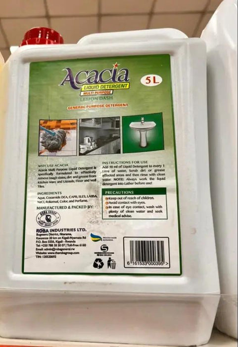 Acacia Multi Purpose Liquid Detergent 5L – Lemon Dash Murukali.com