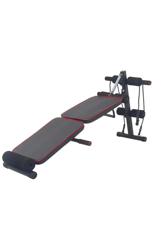 Adjustable Workout Bench with Resistance Bands -48in Murukali.com