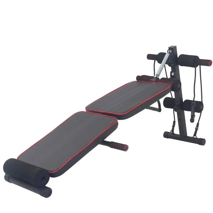Adjustable Workout Bench with Resistance Bands -48in Murukali.com