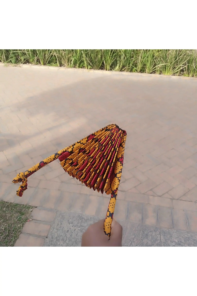 Africa Kitenge Fan Red&Yellow murukali.com