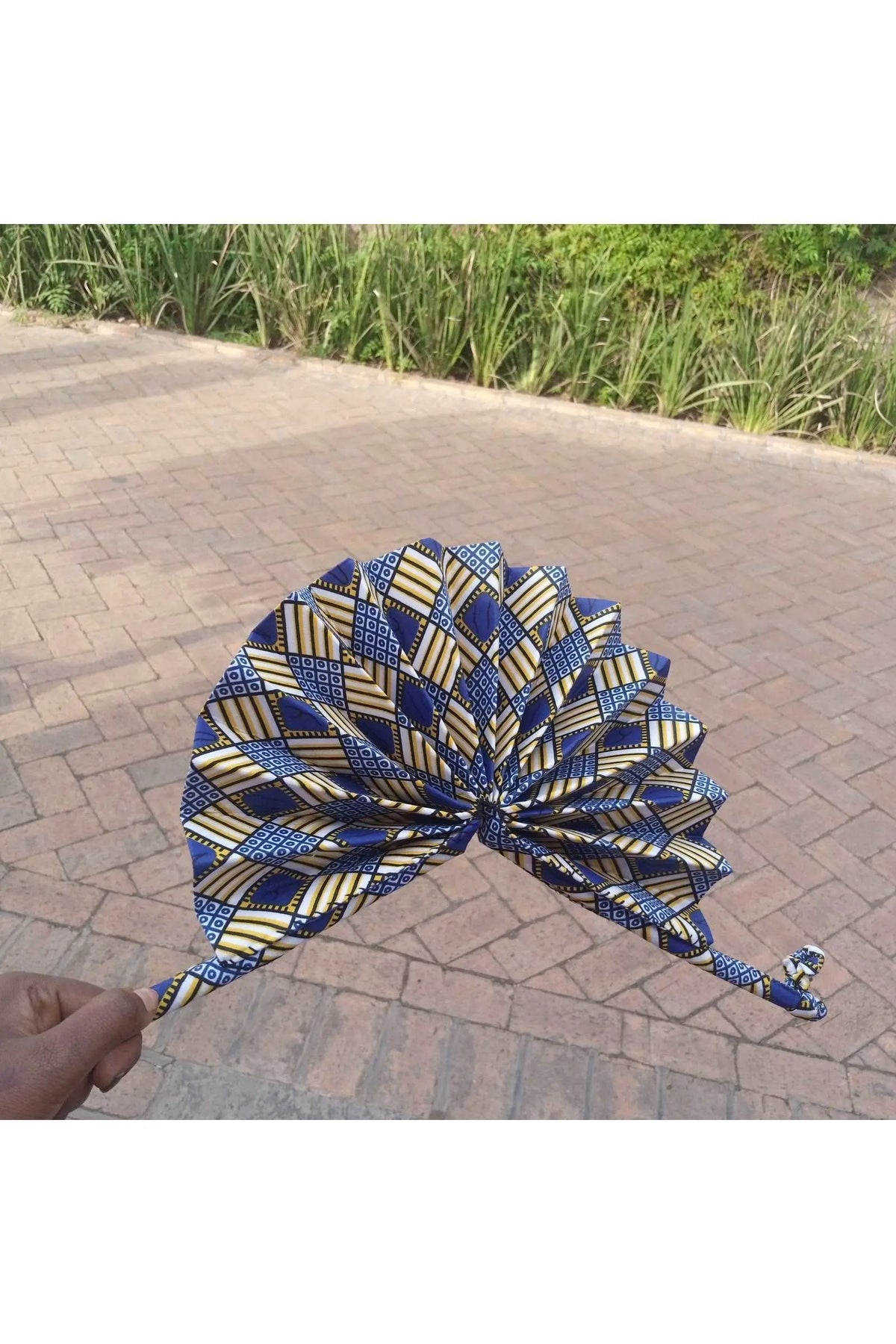 African Kitenge Fan Blue | Best Price in 2024 at murukali.com ...