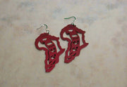 African Map Queen Earrings Murukali.com