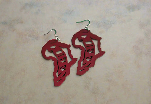 African Map Queen Earrings Murukali.com