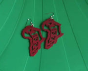 African Map Queen Earrings Murukali.com