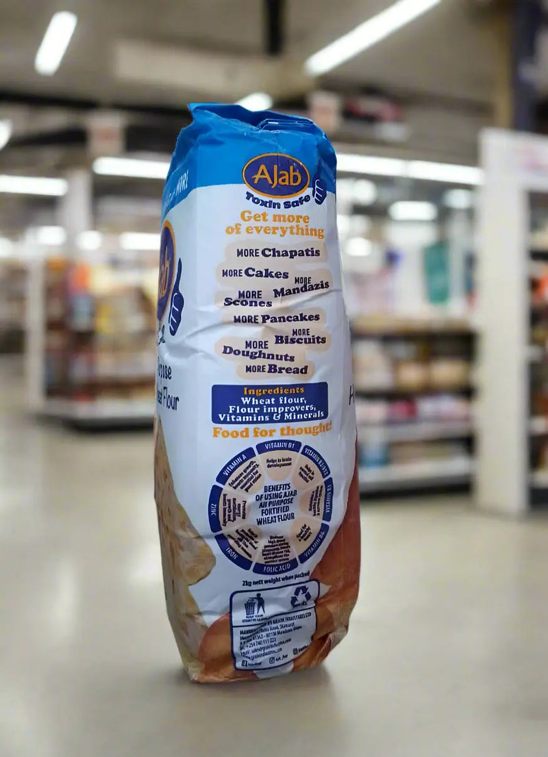 Ajab Fortified All Purpose Home Baking Wheat Flour 2kg Murukali.com