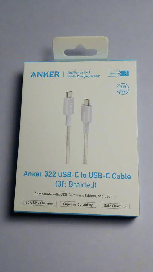 Anker 322 USB-C to USB-C Cable (3ft) Elite Digital