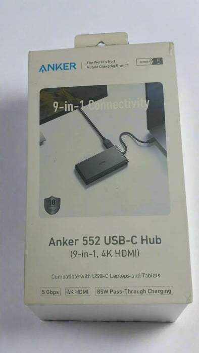 Anker 552 USB-C Hub – 85W Charging, 4K HDMI, and 5Gbps Speed Elite Digital