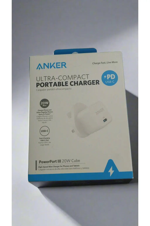 Anker Ultra-Compact Portable Charger, 20W USB-C PowerPort III Cube Elite Digital