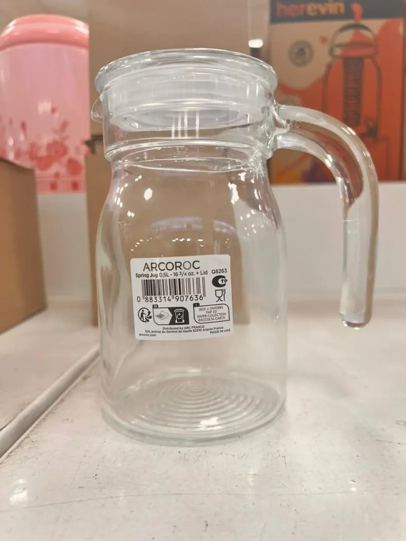 Arcoroc Spring Jug  0.5L or 16 3/4 oz Murukali.com