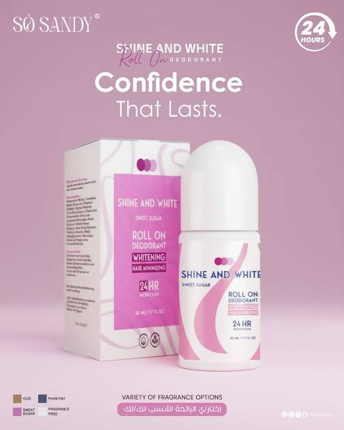 Shine & white Deodorant roll on