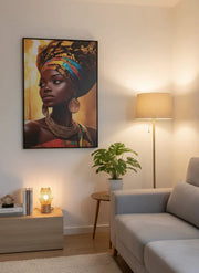 Artistic Wall Decor Painting of African Woman 80 x 120 cm IRAME KAGUGU SHOP
