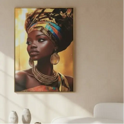 Artistic Wall Decor Painting of African Woman 80 x 120 cm IRAME KAGUGU SHOP