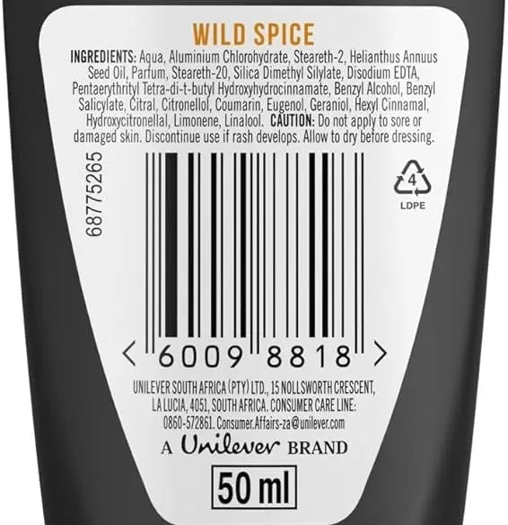 Axe Wild Spice Anti-Sweat Antiperspirant Deodorant Roll-On 50ml Murukali.com